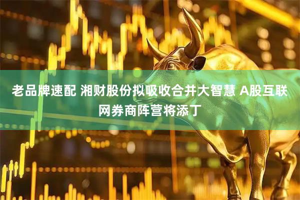 老品牌速配 湘财股份拟吸收合并大智慧 A股互联网券商阵营将添丁