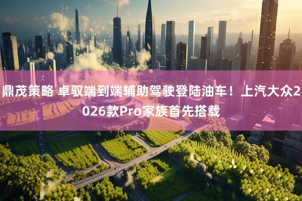 鼎茂策略 卓驭端到端辅助驾驶登陆油车！上汽大众2026款Pro家族首先搭载