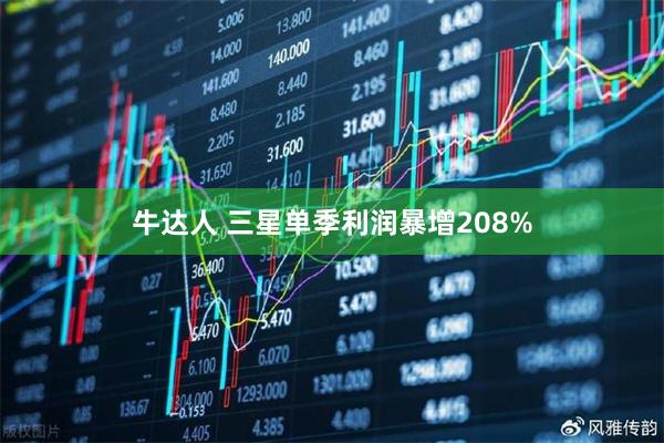 牛达人 三星单季利润暴增208%
